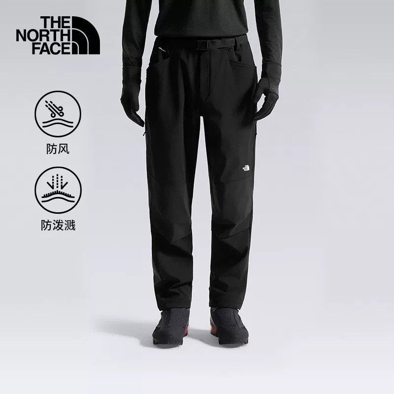 TheNorthFace北面26秋冬新款冲锋裤男户外防泼水抓绒休闲长裤8J90