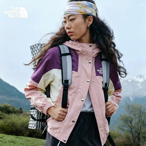 北面女士户外防风防泼溅夹克
