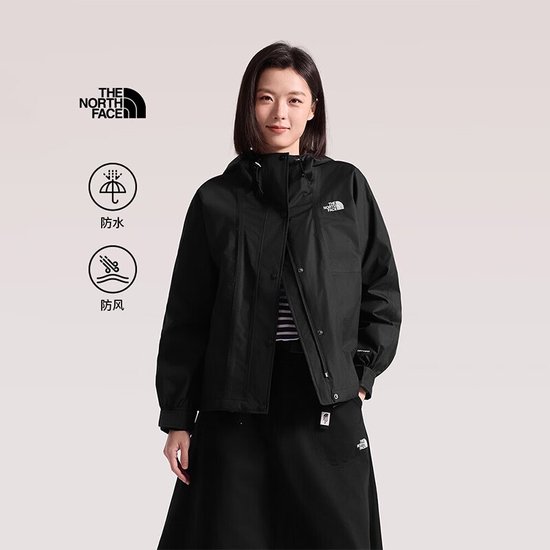 The North Face北面单层冲锋女户外休闲防水硬壳夹克防风外套8KDA