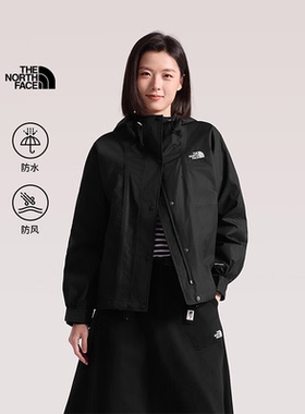 The North Face北面单层冲锋女户外休闲防水硬壳夹克防风外套8KDA