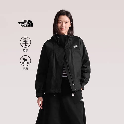 北面女款硬壳防风防水冲锋衣