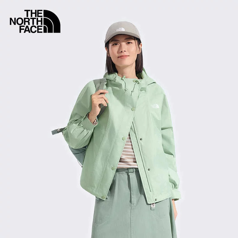 The North Face北面单层冲锋女户外休闲防水硬壳夹克防风外套8KDA