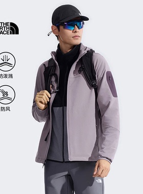 TheNorthFace北面Tek Approach棋盘格软壳PRO外套男户外新款|8HE5