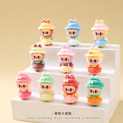 植绒装扮背带裙小兔萌粒