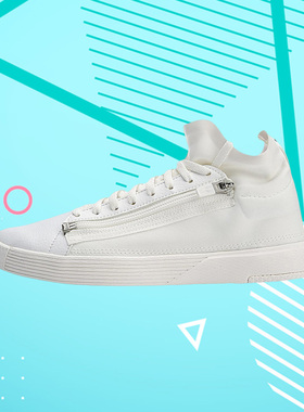 李宁休闲鞋女鞋Chillout Zip GS轻便耐磨情侣鞋运动鞋AGBN026