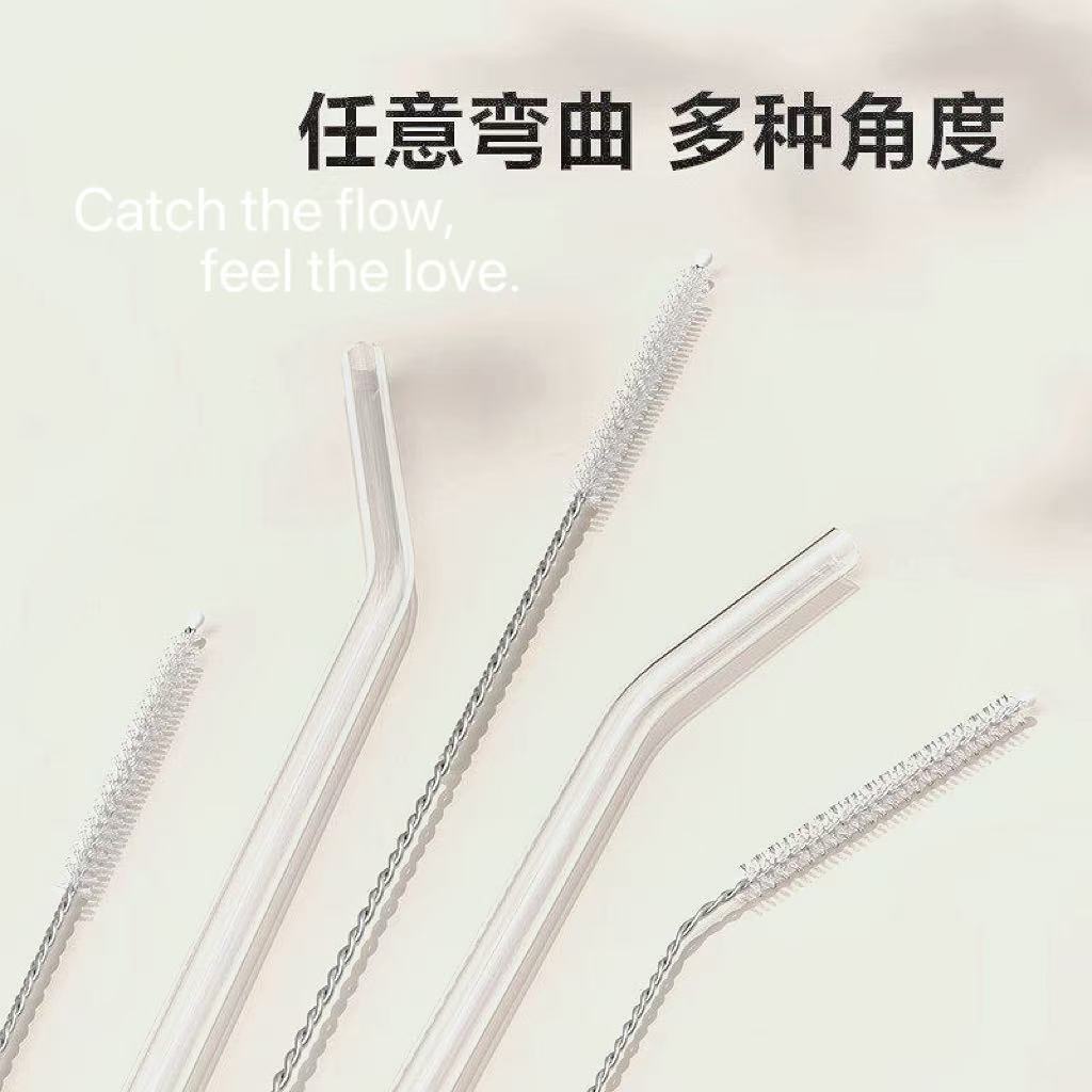 小内孔清洗刷吸管茶壶嘴管道刷小毛刷瓶刷工业刷尼龙清洁刷试管刷