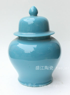 景德镇高温颜色釉仿古风储物罐