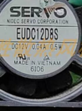 SERVO全新EUDC12D8S 12V 0.04A 0.5W 4CM静音散热风扇