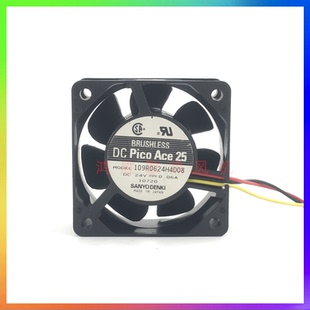 0.06A 全新Sanyo三洋 24V 109R0624H4D08 6CM变频器散热风扇 6025