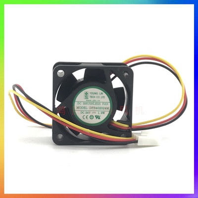 原装永林 DFB402024M 24V 1.9W 4020 4厘米 变频器风扇服务器风扇
