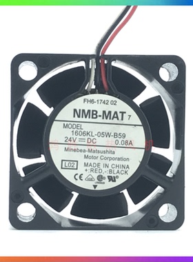 NMB 1606KL-05W-B59 4015 24V 0.08A 发那科伺服器驱动器散热风扇