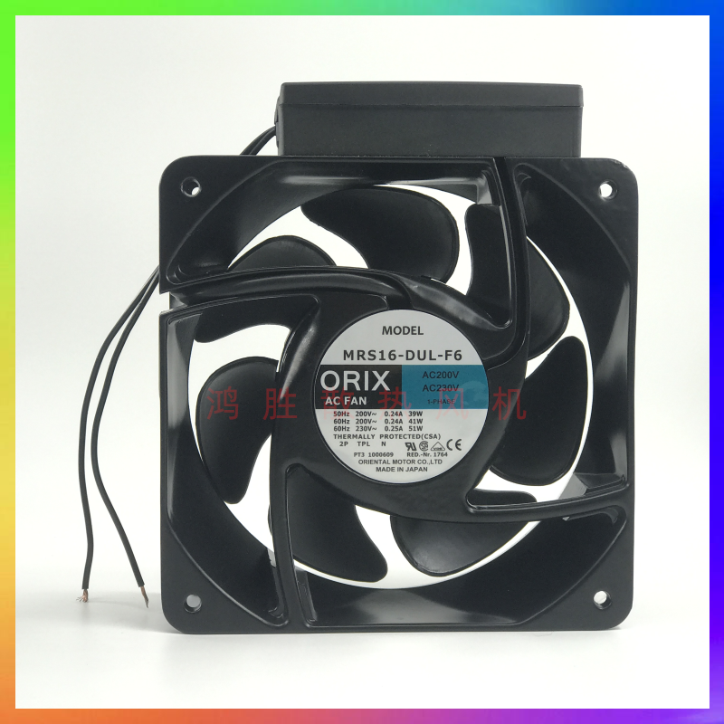 原装日本东方ORIX MRS16-DUL-F6 AC200/230V 16062 16CM 散热风扇