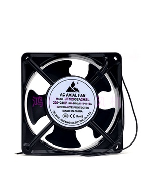 12038 220~240V 0.14~0.10A JF12038A2HSL 12CM 机柜交流散热风扇