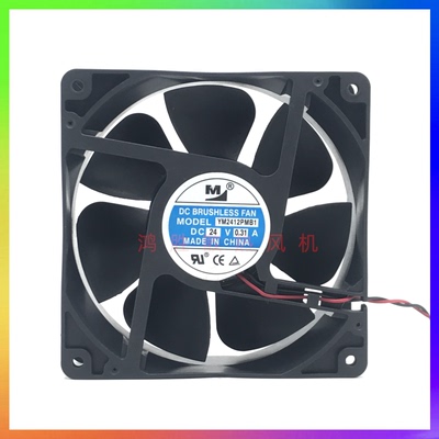 全新原装一盟YM2412PMB1 12038 直流24V 0.31A机柜变频器散热风扇