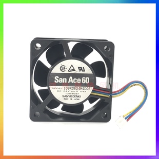 109R0624M4D06 6CM 6025 0.04A 厘米变频器静音散热风扇 24V 三洋