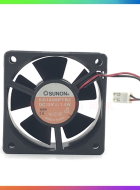 6025 12V 1.4W KD1206PTB2 6cm/厘米 双滚珠静音散热风扇
