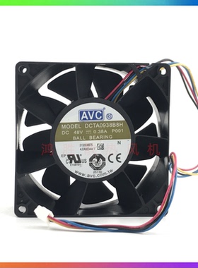 AVC DCTA0938B8H 9038 DC48V 0.38A 4线pwm调速变频服务器风扇