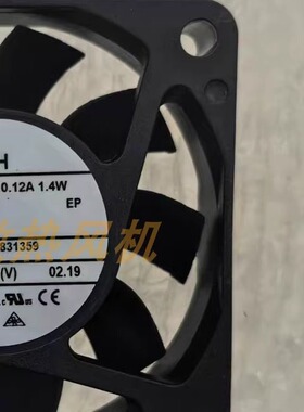 德国全新 612FH DC12V 0.12A 1.4W 高端散热风扇