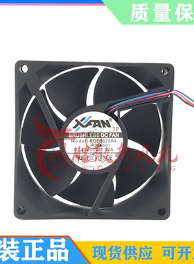 RDD8025B4-R30AG01 8025 散热风扇 DC48V 0.1A 三线 测速滚珠风扇