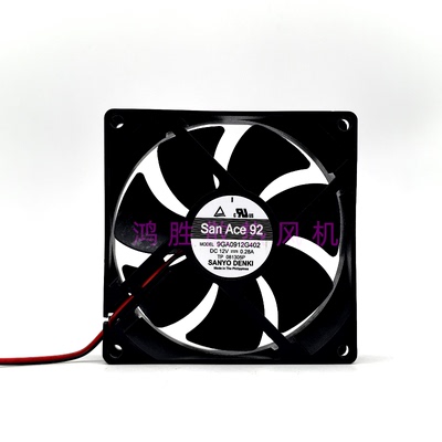 SANYO三洋 9GA0912G402 9025 DC12V 0.28A 9厘米机箱静音散热风扇