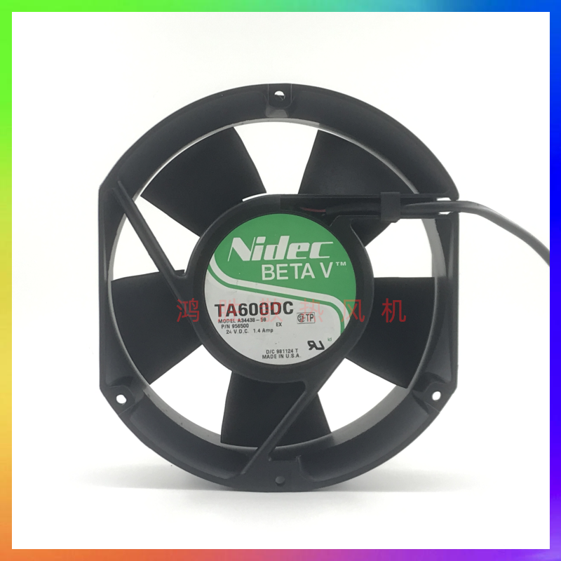 日本Nidec TA600DC A34438-59 DC24V 1.4Amp 17251 UPS电源风扇