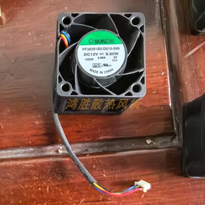 PF38281BX-D010-S99 DC12V 9.60W 3.8厘米 4线大风量机箱散热风扇