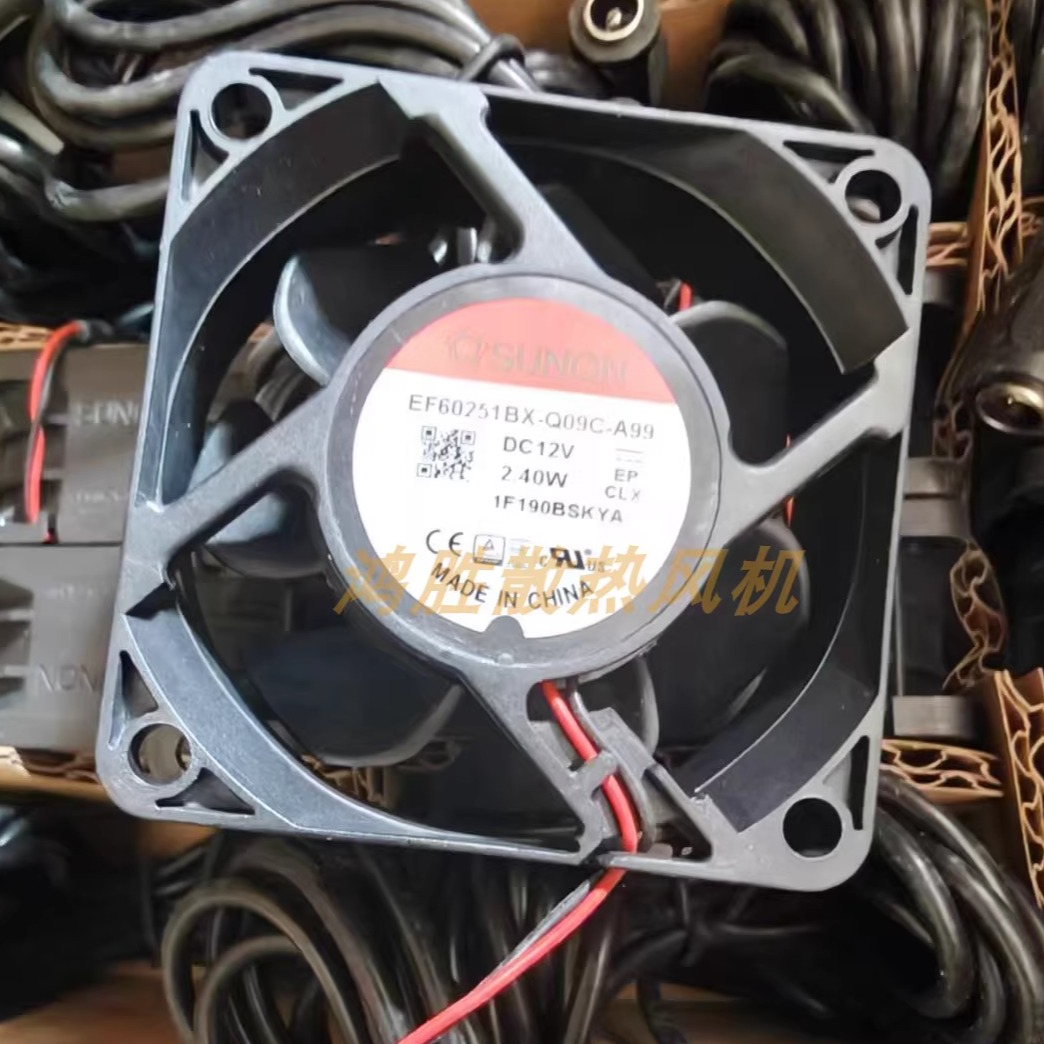 建准全新EF60251BX-Q09C-A99 DC12V 2.40W 机箱散热风扇