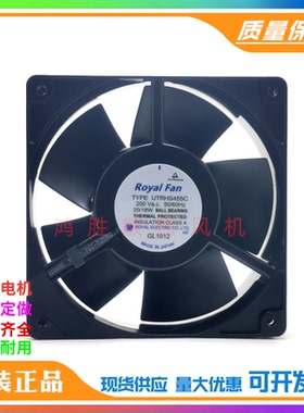 正品Royal Fan TYPE UTRHS455C 200V 12038全金属 耐高温机柜风扇