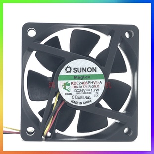 6厘米 6015 1.7W 磁悬浮静音变频器散热风扇 24V KDE2406PHV1