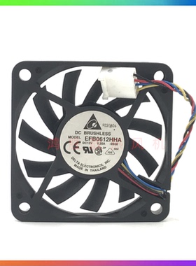 EFB0612HHA 全新台达6010 DC12V 0.25A 6CM 电源机箱CPU散热风扇