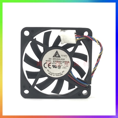 EFB0612HHA 全新台达6010 DC12V 0.25A 6CM 电源机箱CPU散热风扇