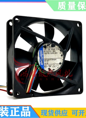 原装 ebmpapst 8412 N/2H 8CM 12V 2.2W 三线 双滚珠直流散热风扇