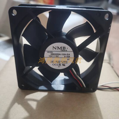 全新NMB 08025SA-12N-EA DC12V 0.18A机箱风扇散热风扇