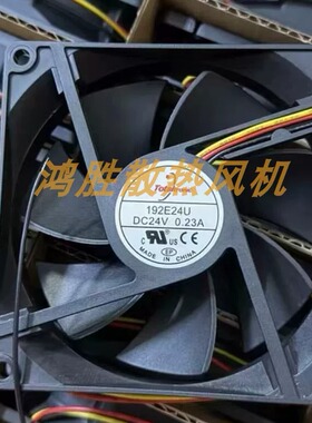 全新192E24U DC24V 0.23A 9025三线工业变频器风扇机箱散热风扇