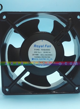 日本ROYAL FAN THS455C 12CM12038 200V20/18W全金属散热风扇