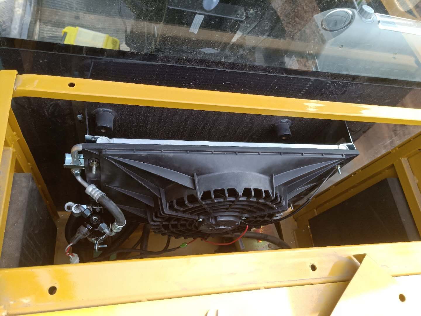 山工632d装载机加装改装空调总成空调套机零度风口制冷效果超好