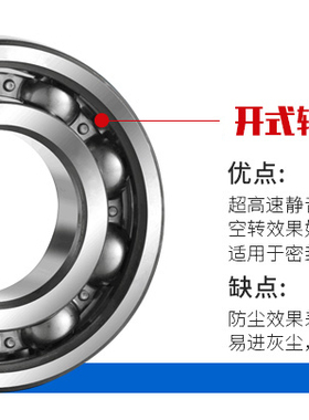 英制轴承 R133开式 2.380*4.762*1.588mm 内径2.38 微型滚珠轴承