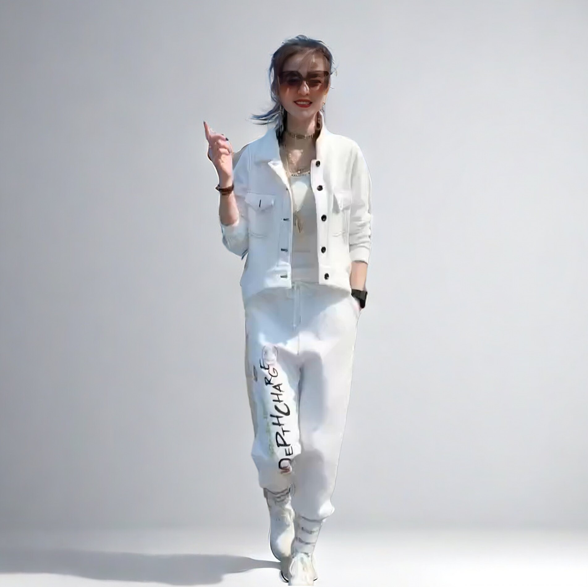韩版时尚运动套装女2025春季时尚套装