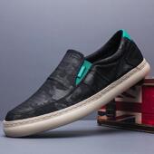 潮流百搭休闲板鞋 韩版 帆布鞋 夏季 布鞋 新款 男士 宝达男鞋 低帮懒人鞋