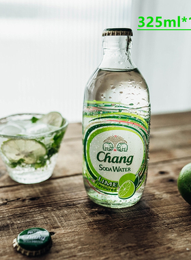 泰国进口青柠味泰象苏打水chang牌苏打水弱碱性无糖气泡苏打水