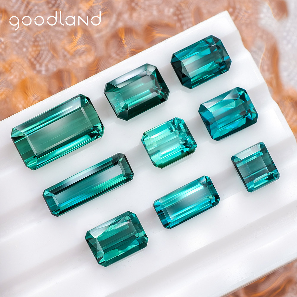 【蓝碧玺】电光蓝湖水蓝天然碧玺裸石戒面彩宝蓝色宝石可镶嵌定制