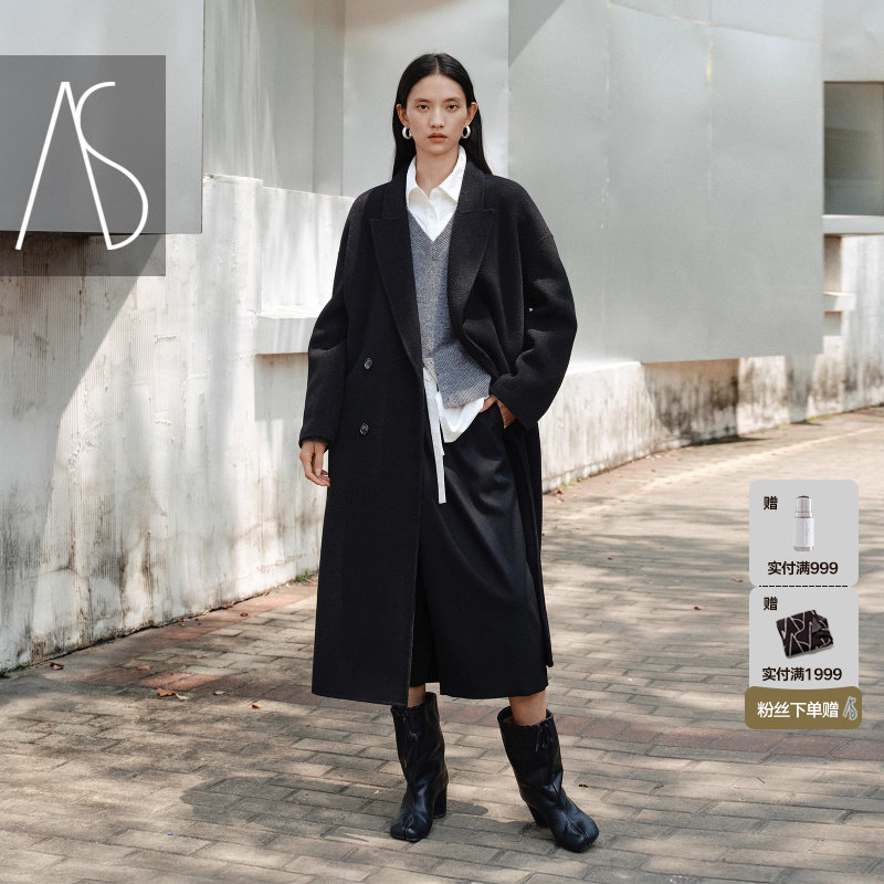 双面呢大衣女25冬季新款韩版