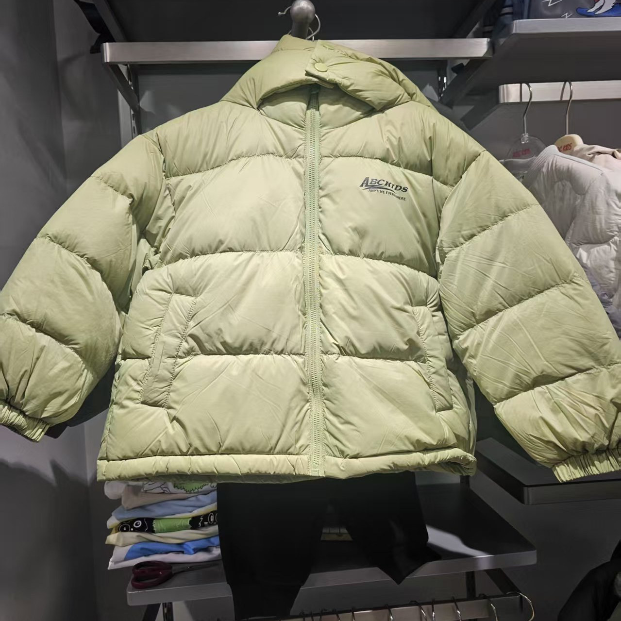 正品abckids童装2025冬季新款男厚保暖时尚运动羽绒服F552309116