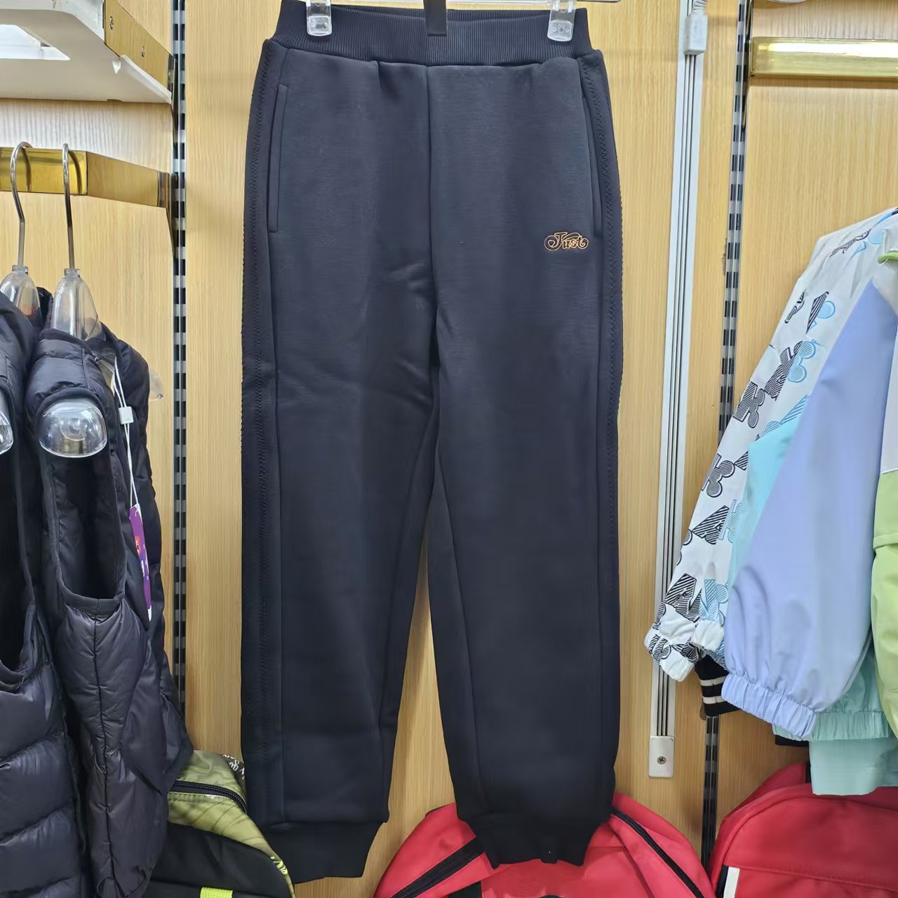 abckids童装2024冬季新品女童商场休闲裤针织裤长裤 F451313158