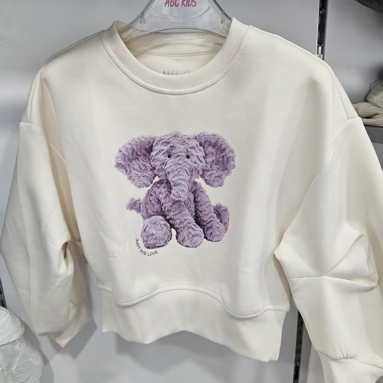 abckids童装2025秋季新品女中童商场同款圆领运动卫衣F531305152
