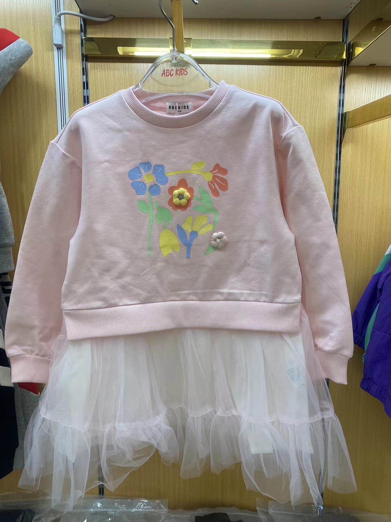 ABCkids童装2023新款春季连衣裙宝宝网纱裙子纱裙甜美 F311316264
