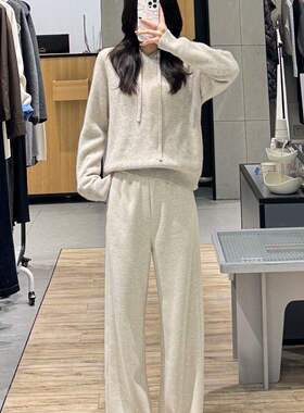 MM麦家2025秋季新款檬连帽套头衫宽松显瘦针织衫女5GA133282Q