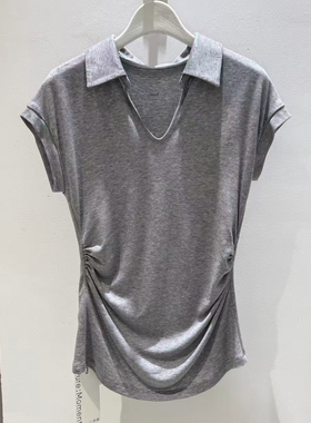 麦家商场同款26春新款时尚百搭修身显瘦短袖T恤女上衣4H4101451X