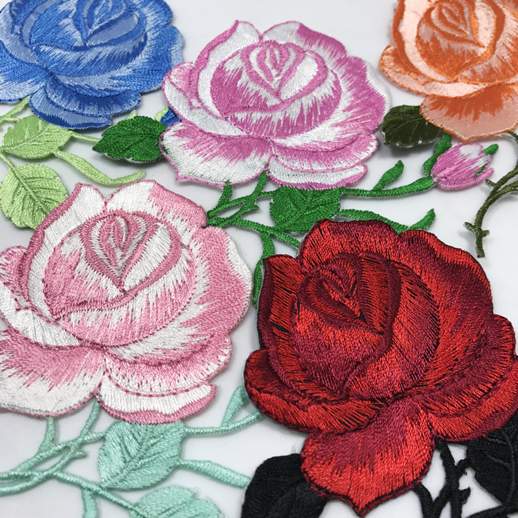 绣花贴背胶玫瑰花绣花贴纸补洞刺绣花朵大号带手工DIY辅料贴布在类目 居家布艺, 缝纫DIY材料、工具及成品, 缝纫DIY配件/辅料/配饰, 布贴中 - 来自Buy2taobao.com提供专业的淘宝代购服务