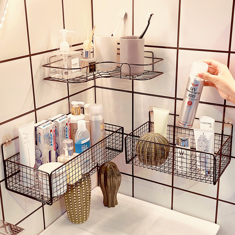 卫生间置物架浴室壁挂式免打孔厕所洗澡洗手间洗漱台墙上收纳架子使用感如何?